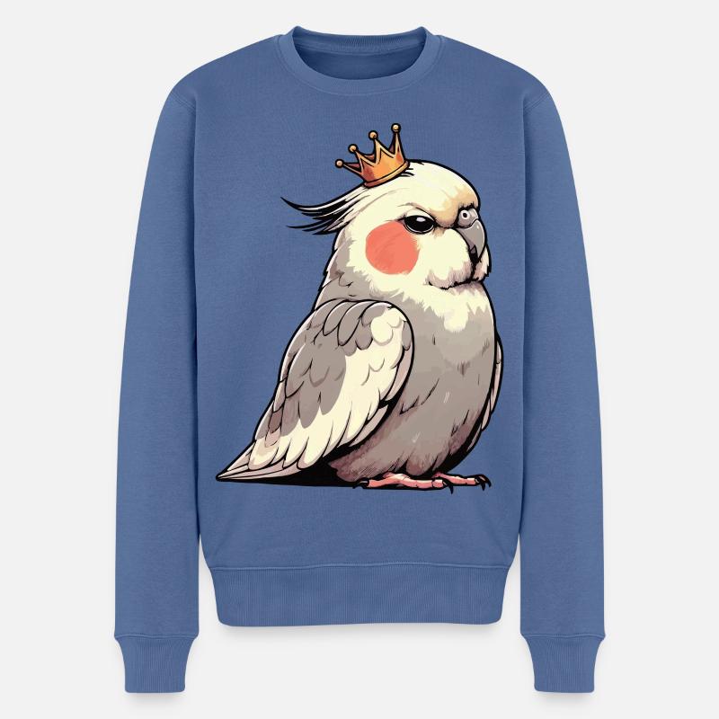 Calopsitte Calopsitte Calopsitte Oiseau calopsitte - Pull Premium bio Homme - bleu pigeon