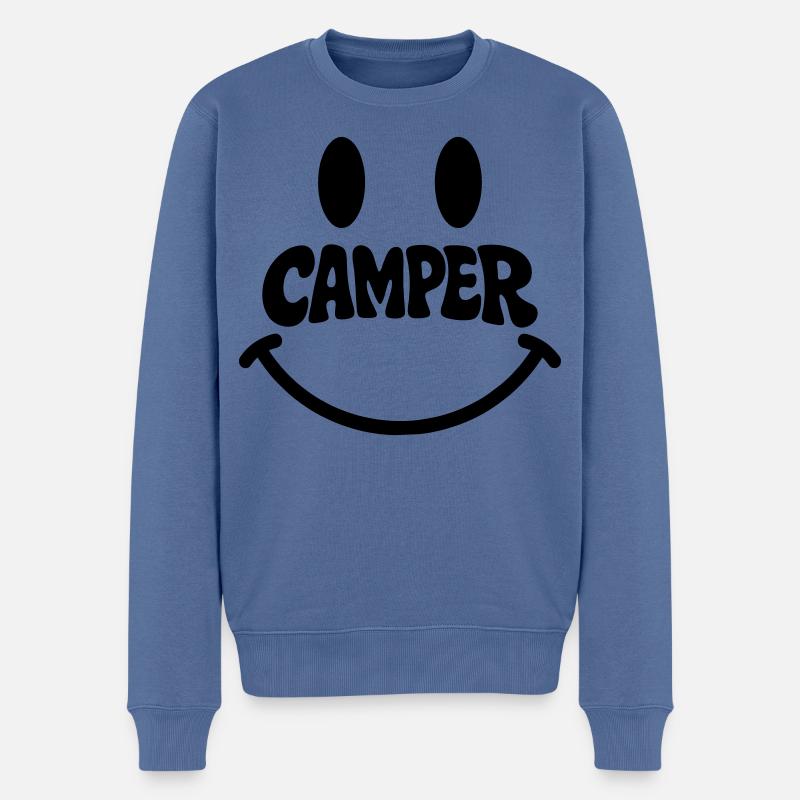 Camper - Männer Premium Bio Pullover - Taubenblau