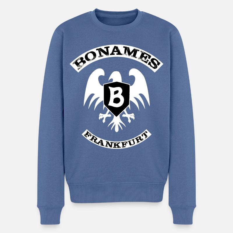 Bonames - Männer Premium Bio Pullover - Taubenblau