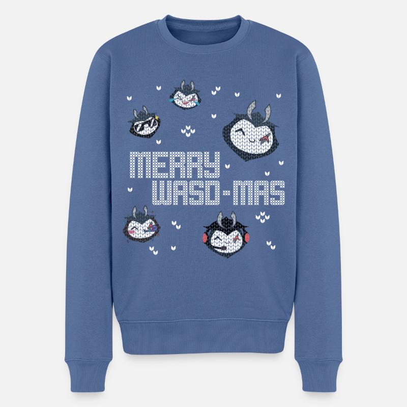 G2 Esports Merry Wasd-Mas Ugly Christmas Design - Männer Premium Bio Pullover - Taubenblau