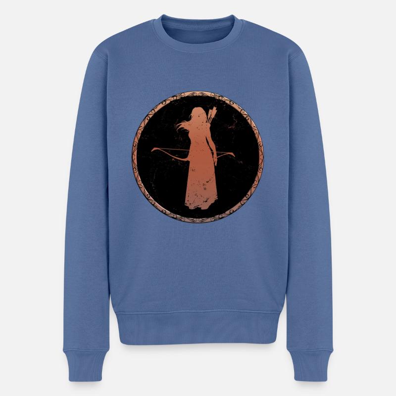 Archer celtique - Pull Premium bio Homme - bleu pigeon