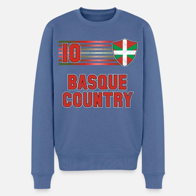 Équipe du Pays Basque de football - Pull Premium bio Homme - bleu pigeon
