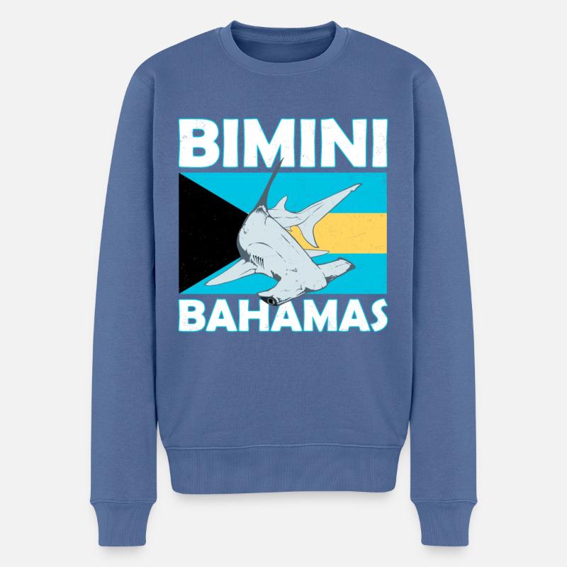 Requin-marteau Bimini Bahamas - Pull Premium bio Homme - bleu pigeon