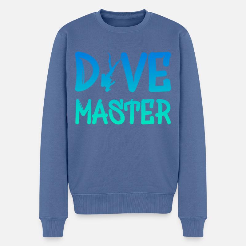 Dive Master - Männer Premium Bio Pullover - Taubenblau
