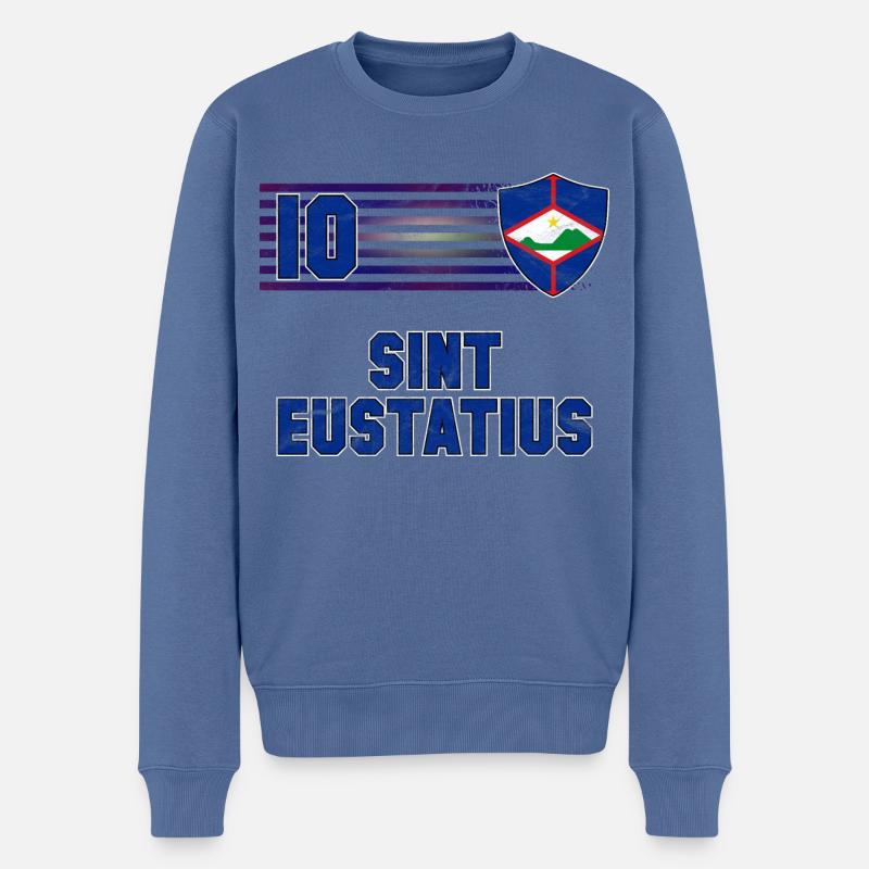 Équipe de football de Saint-Eustache - Pull Premium bio Homme - bleu pigeon