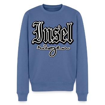 île rügen côte vacances mer Baltique voilier plage - Pull Premium bio Homme - bleu pigeon - Devant - Nico (187cm)