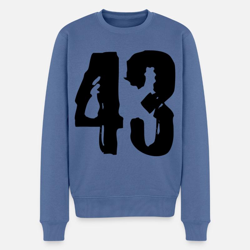 Maillot numéro 43 - Pull Premium bio Homme - bleu pigeon