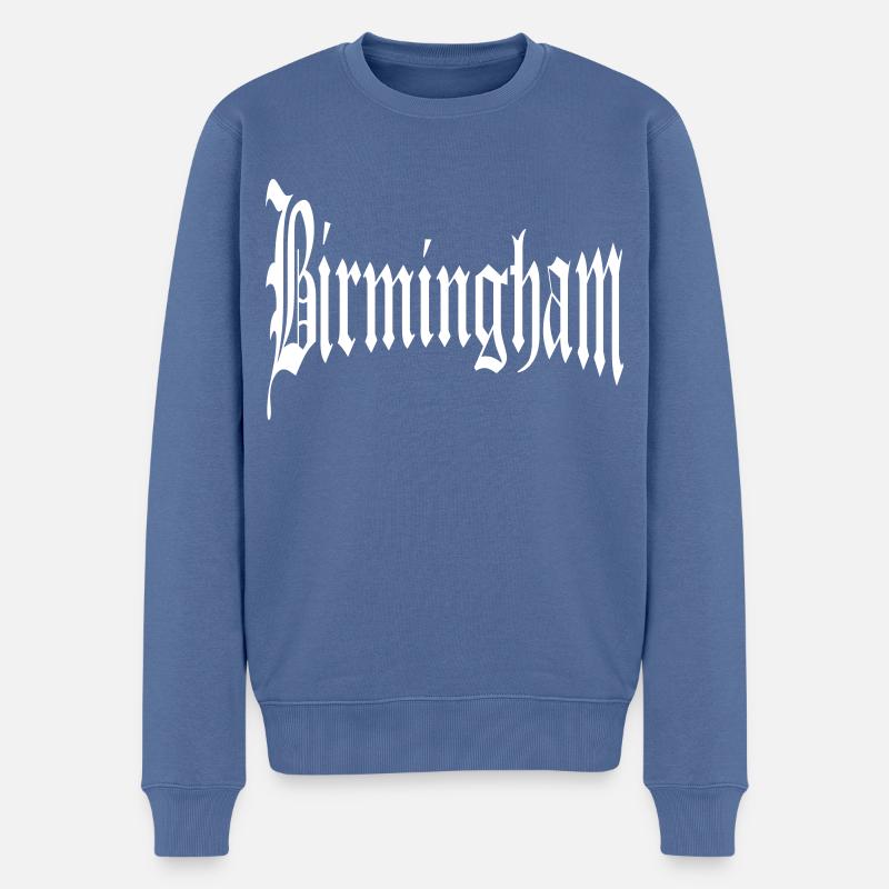 Birmingham - Pull Premium bio Homme - bleu pigeon