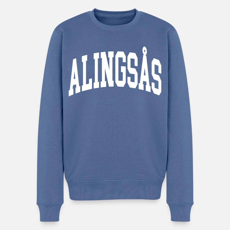 Alingsås - Pull Premium bio Homme - bleu pigeon