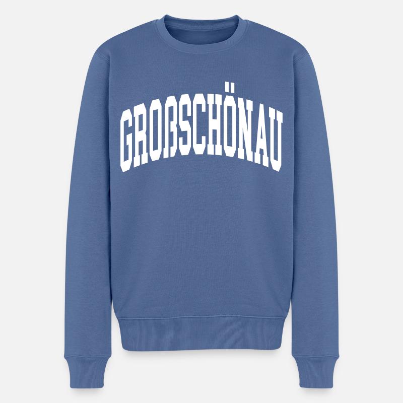 Großschönau - Pull Premium bio Homme - bleu pigeon