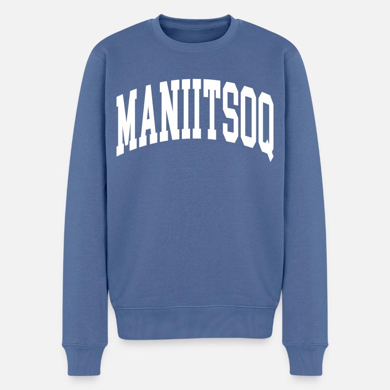 Maniitsoq - Pull Premium bio Homme - bleu pigeon