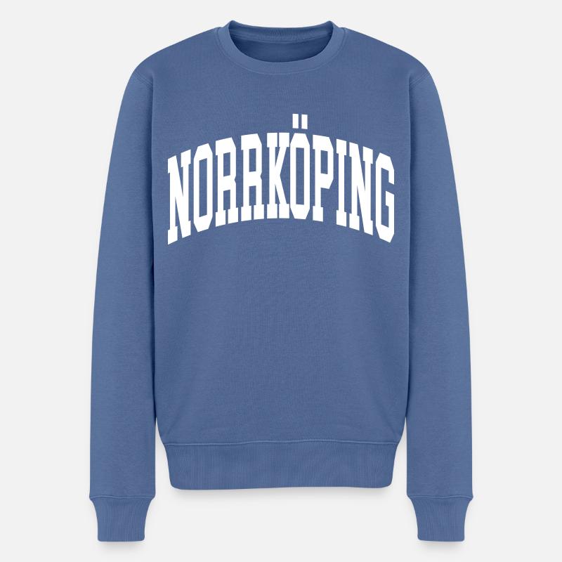 Norrköping - Männer Premium Bio Pullover - Taubenblau