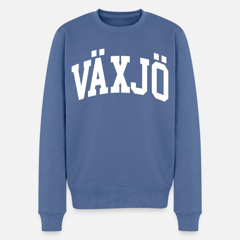 Växjö - Männer Premium Bio Pullover - Taubenblau