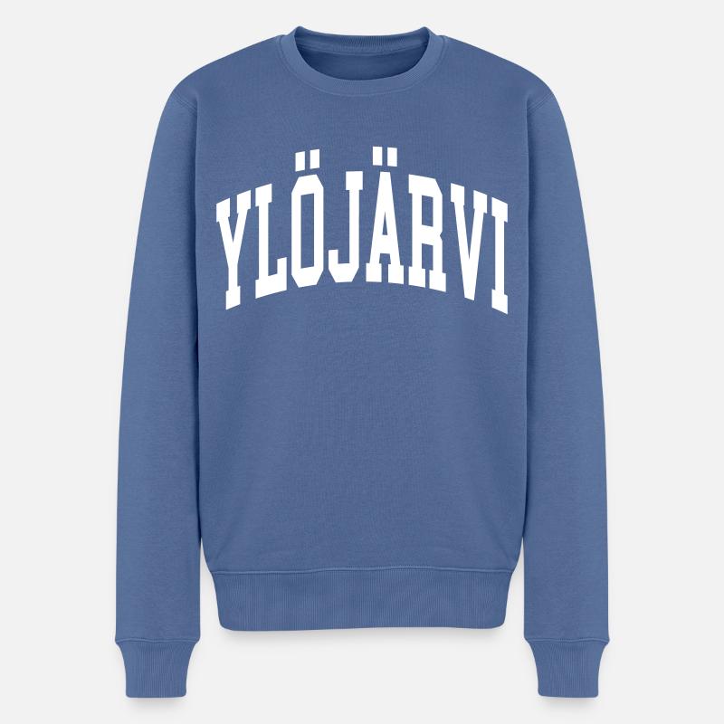 Ylöjärvi - Pull Premium bio Homme - bleu pigeon