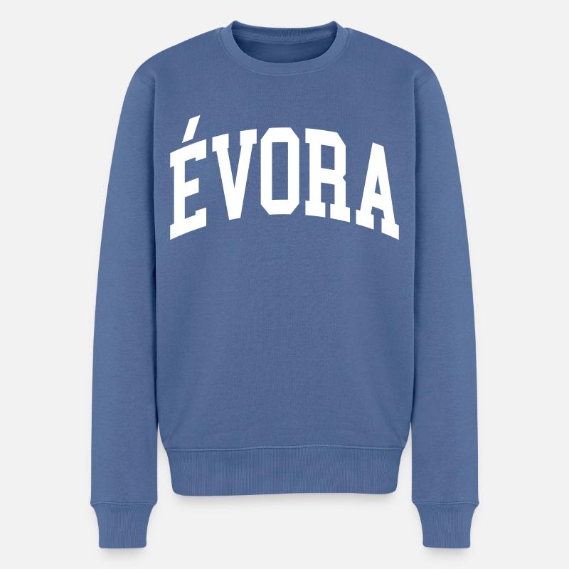 Evora - Pull Premium bio Homme - bleu pigeon