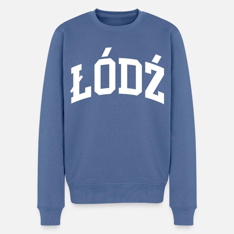 Łódź - Pull Premium bio Homme - bleu pigeon