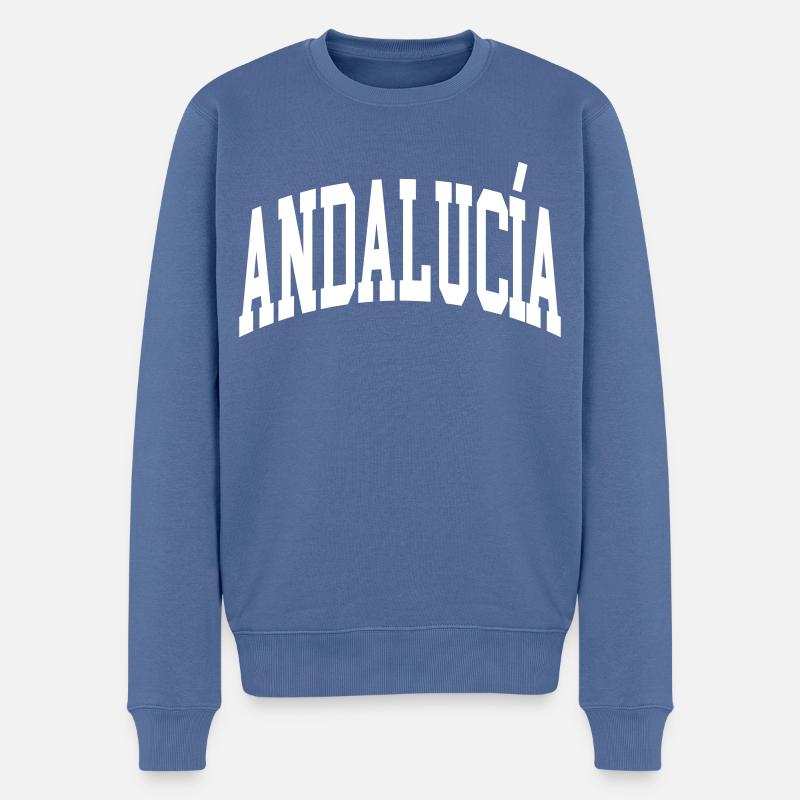 Andalucía - Männer Premium Bio Pullover - Taubenblau