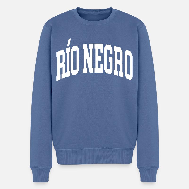 Río Negro - Männer Premium Bio Pullover - Taubenblau