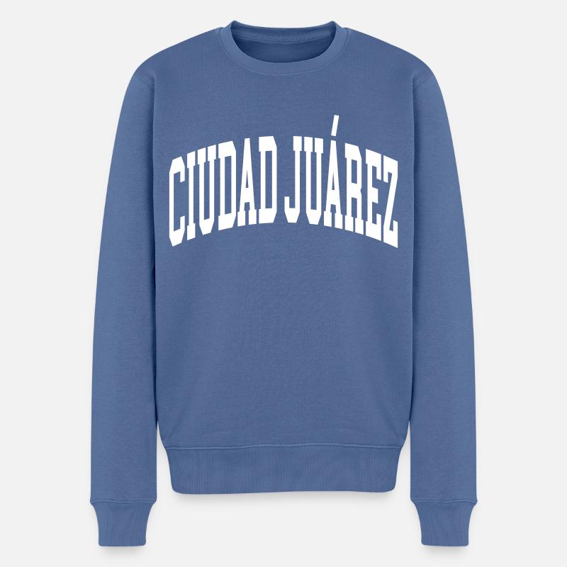 Ciudad Juárez - Pull Premium bio Homme - bleu pigeon
