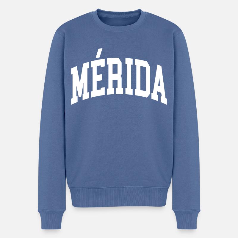 Mérida - Pull Premium bio Homme - bleu pigeon