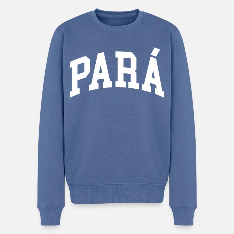 Para - Männer Premium Bio Pullover - Taubenblau