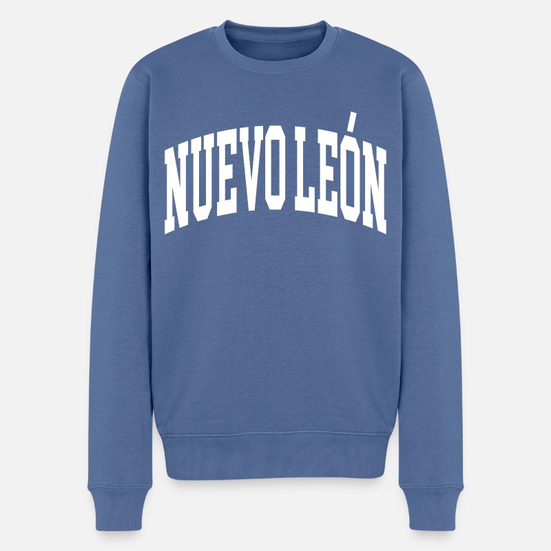 Nuevo León - Männer Premium Bio Pullover - Taubenblau