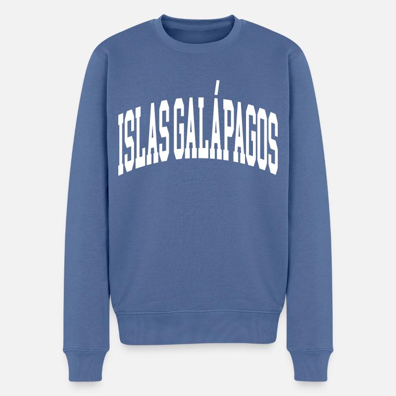 Islas Galapagos - Männer Premium Bio Pullover - Taubenblau