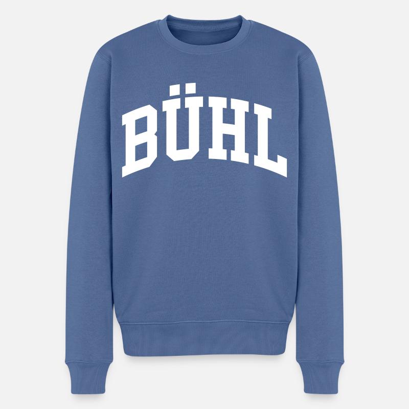 Buehl - Pull Premium bio Homme - bleu pigeon
