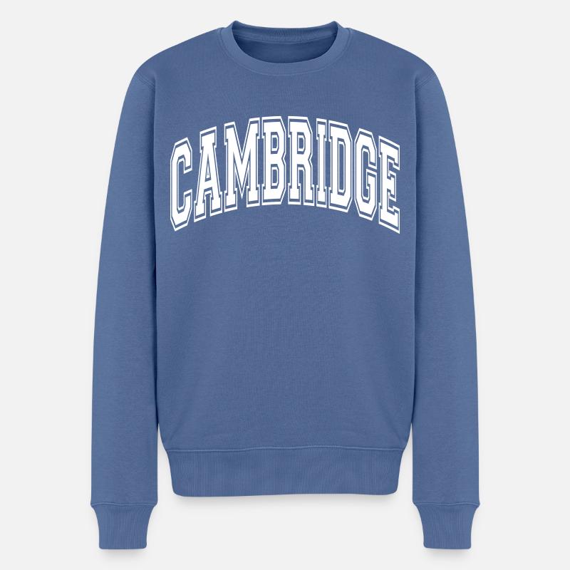Cambridge - Pull Premium bio Homme - bleu pigeon