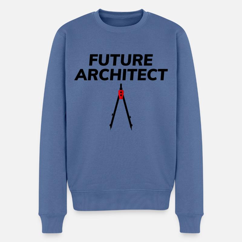 Architecte Architecture Étudiant Architecture Drôle - Pull Premium bio Homme - bleu pigeon