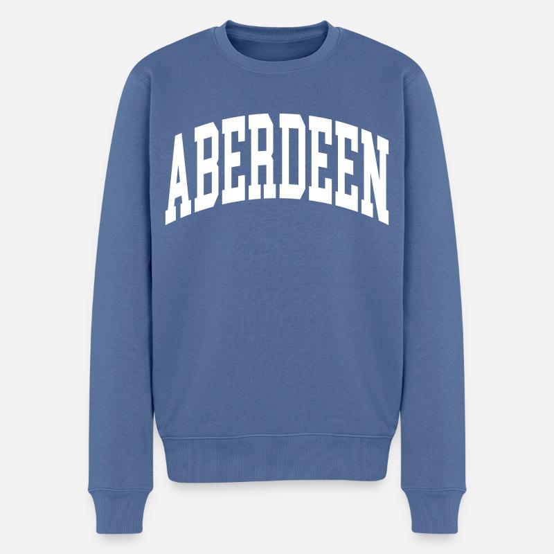 Aberdeen - Männer Premium Bio Pullover - Taubenblau