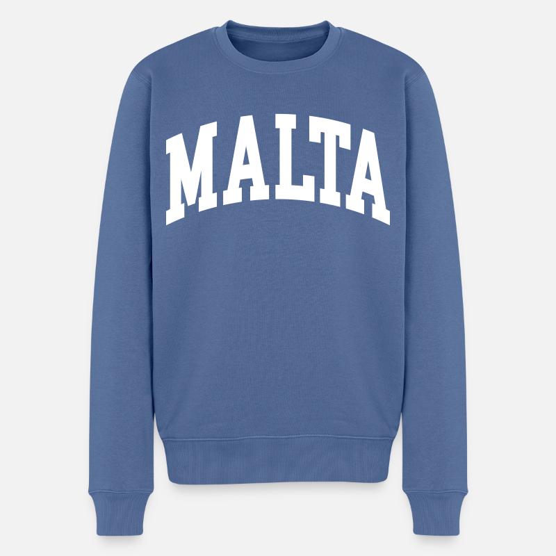 Malte - Pull Premium bio Homme - bleu pigeon