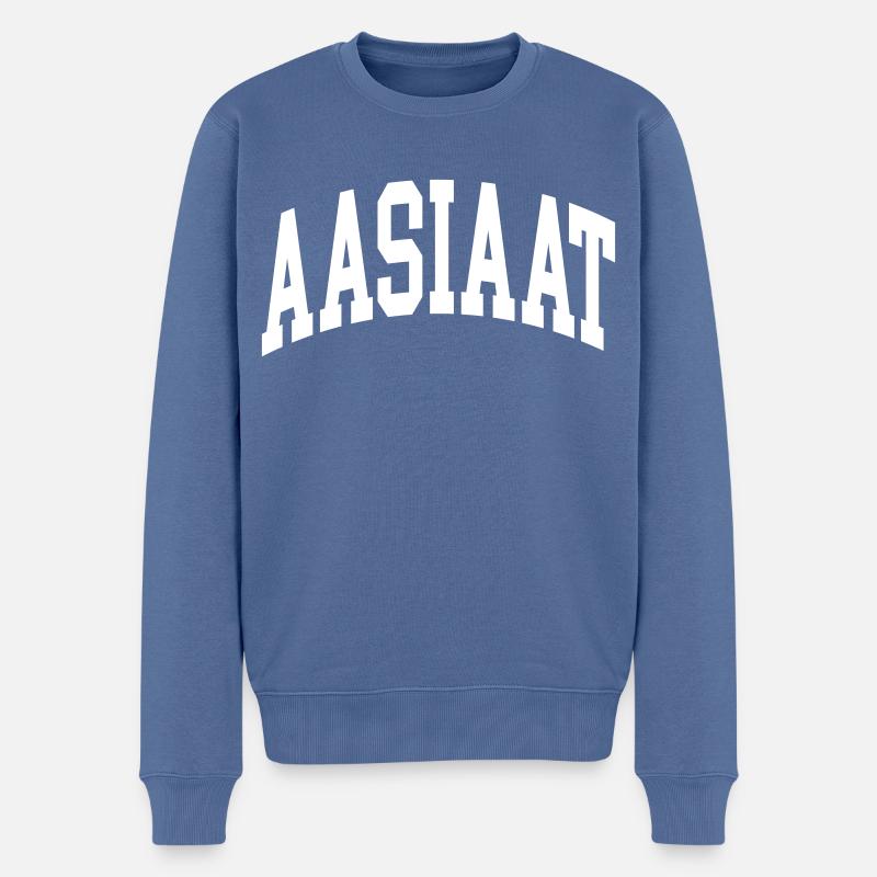 Aasiaat - Pull Premium bio Homme - bleu pigeon