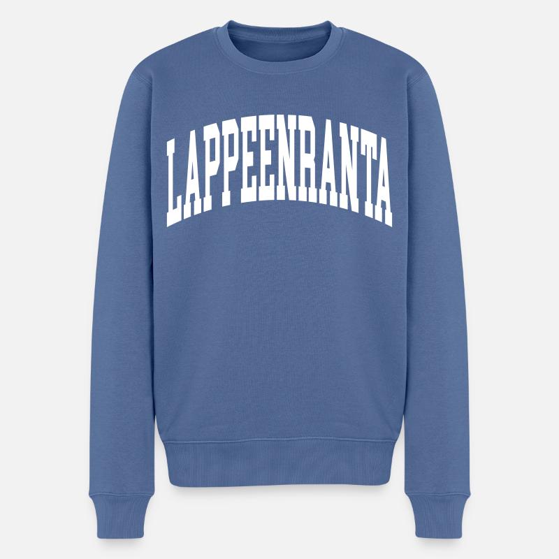 Lappeenranta - Pull Premium bio Homme - bleu pigeon