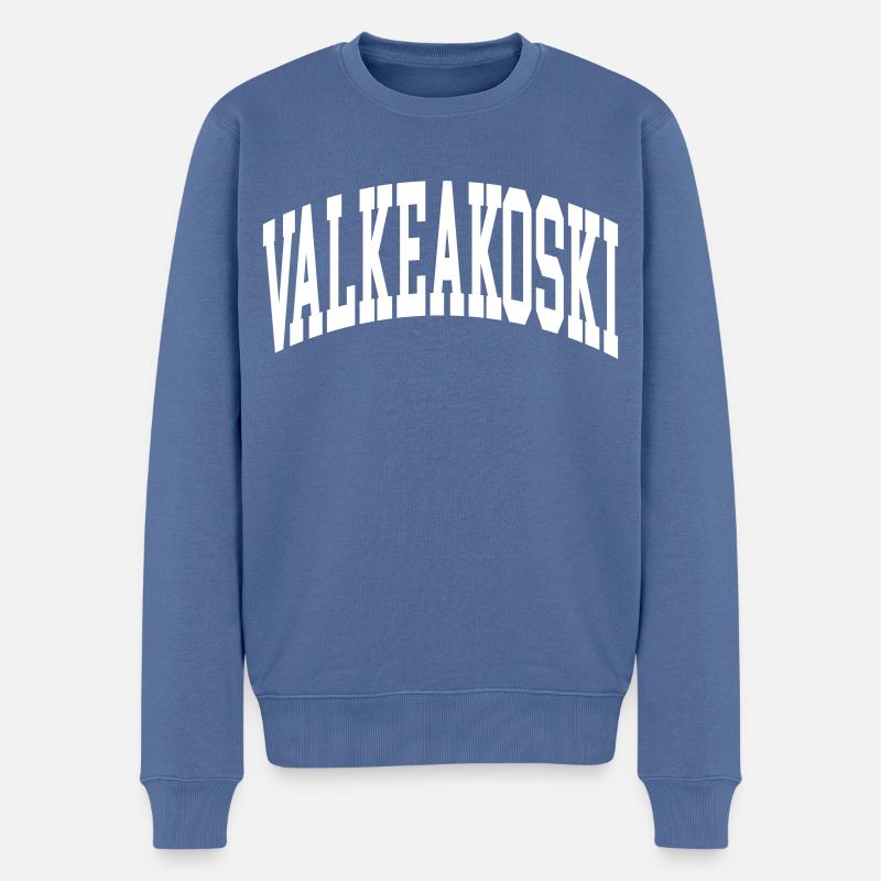 Valkeakoski - Pull Premium bio Homme - bleu pigeon