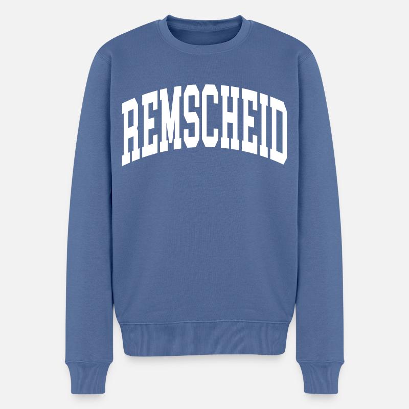 Remscheid - Pull Premium bio Homme - bleu pigeon