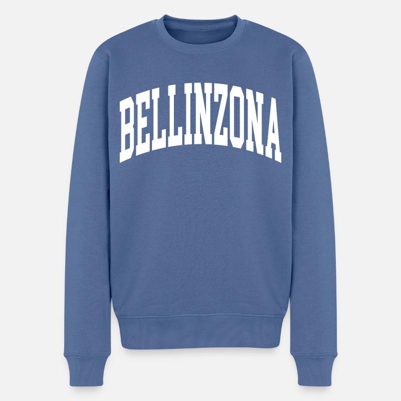 Bellinzona - Männer Premium Bio Pullover - Taubenblau