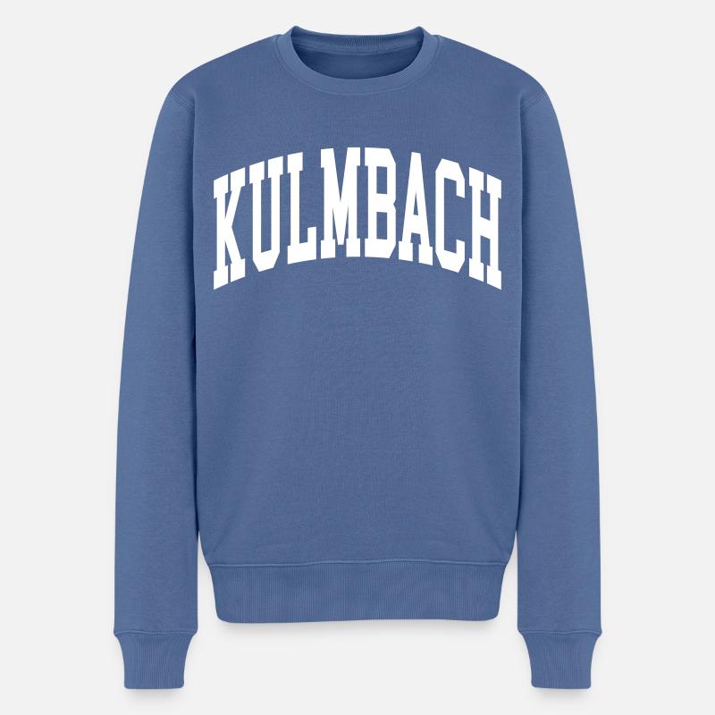 Kulmbach - Männer Premium Bio Pullover - Taubenblau