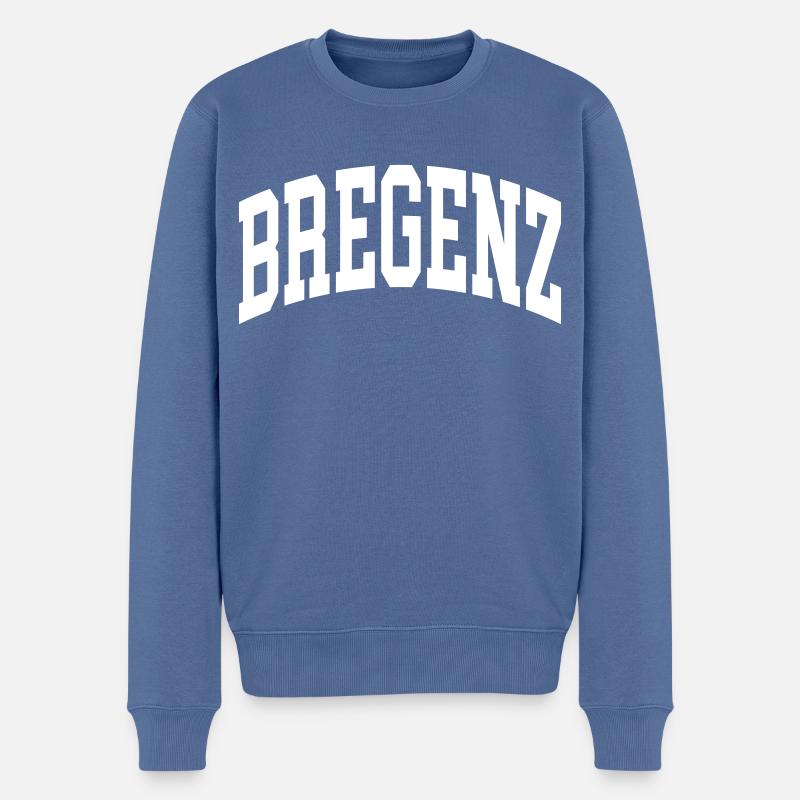 Bregenz - Männer Premium Bio Pullover - Taubenblau