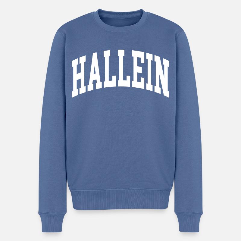 Hallein - Pull Premium bio Homme - bleu pigeon