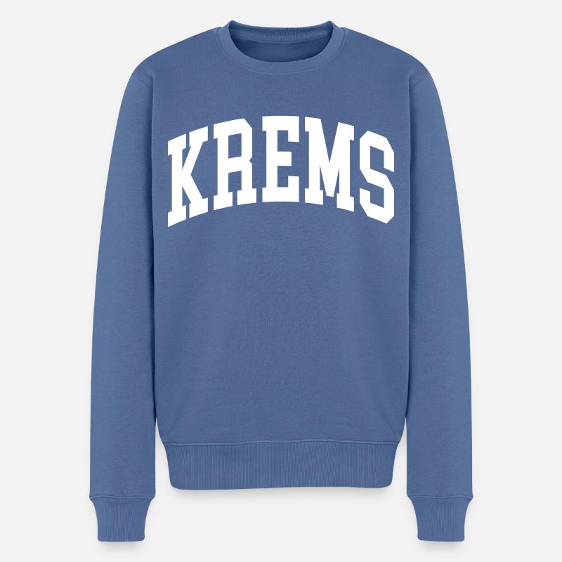 Krems - Pull Premium bio Homme - bleu pigeon