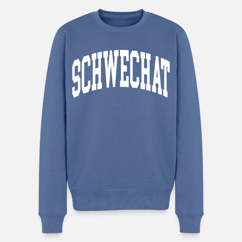 Schwechat - Pull Premium bio Homme - bleu pigeon