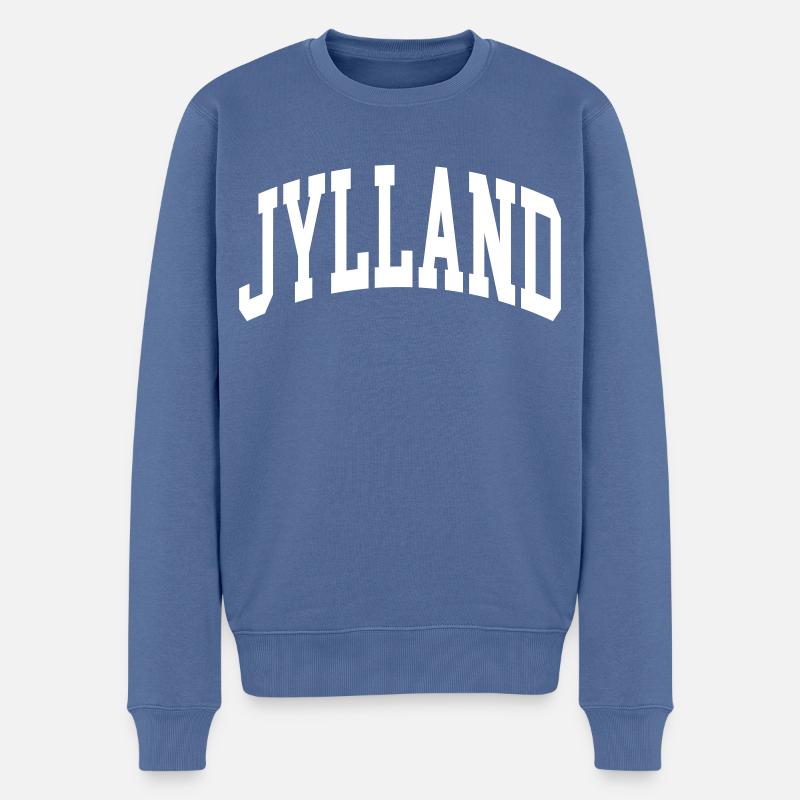 Jylland - Männer Premium Bio Pullover - Taubenblau