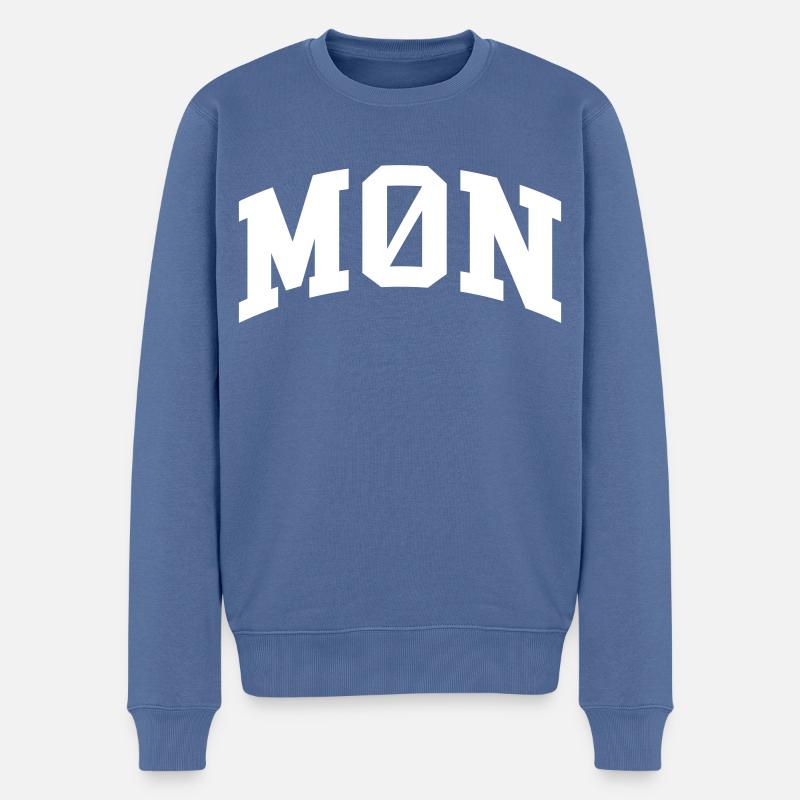 Møn - Pull Premium bio Homme - bleu pigeon