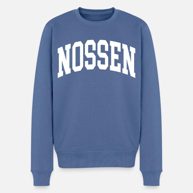 Nossen - Pull Premium bio Homme - bleu pigeon