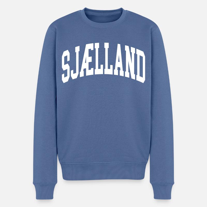 Sjælland - Pull Premium bio Homme - bleu pigeon