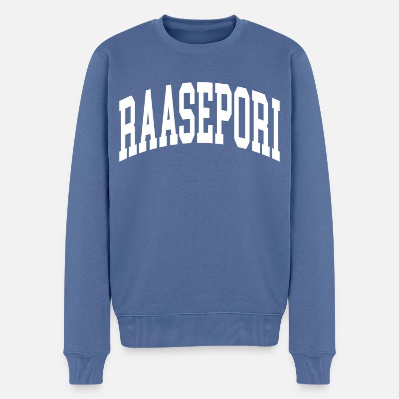 Raasepori - Männer Premium Bio Pullover - Taubenblau