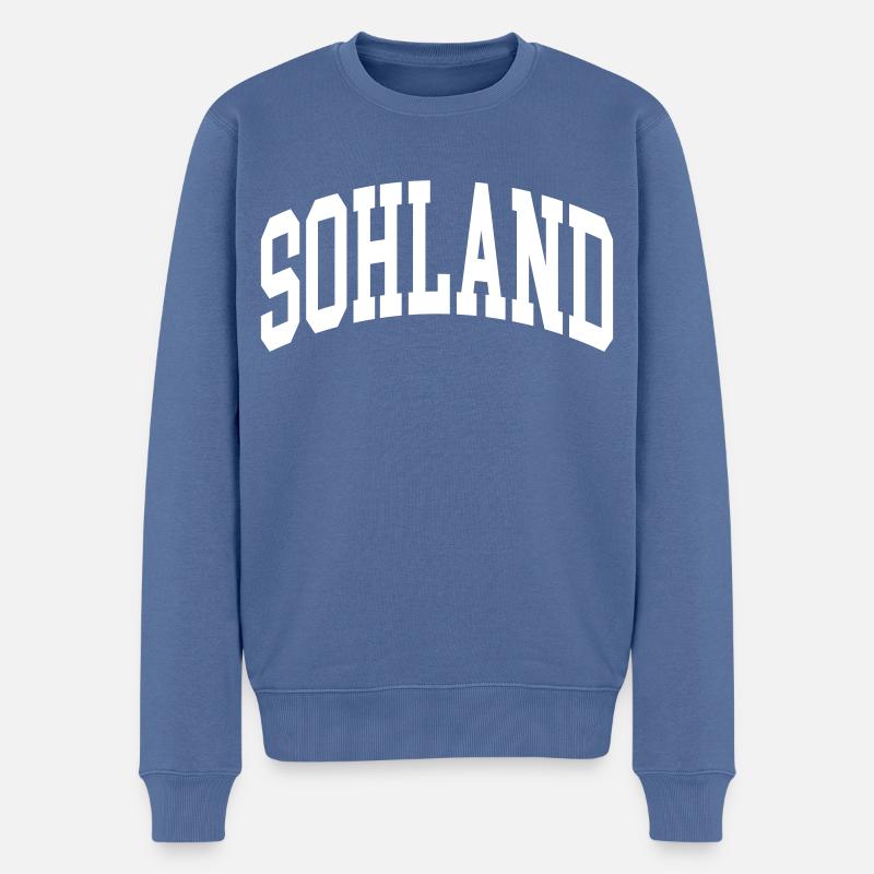 Sohland - Pull Premium bio Homme - bleu pigeon