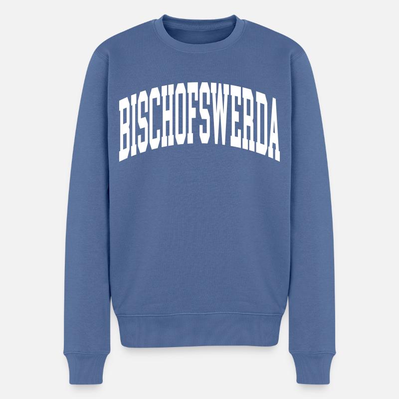 Bischofswerda - Pull Premium bio Homme - bleu pigeon