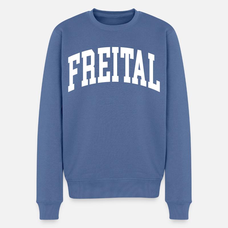 Freital - Pull Premium bio Homme - bleu pigeon